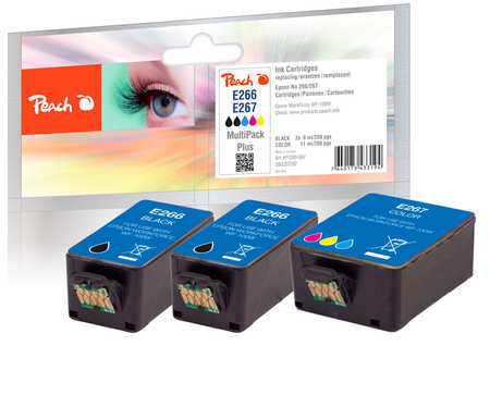 Peach 0F320292 ink cartridge 3 pc(s) Standard Yield Black, Cyan, Magenta, Yellow