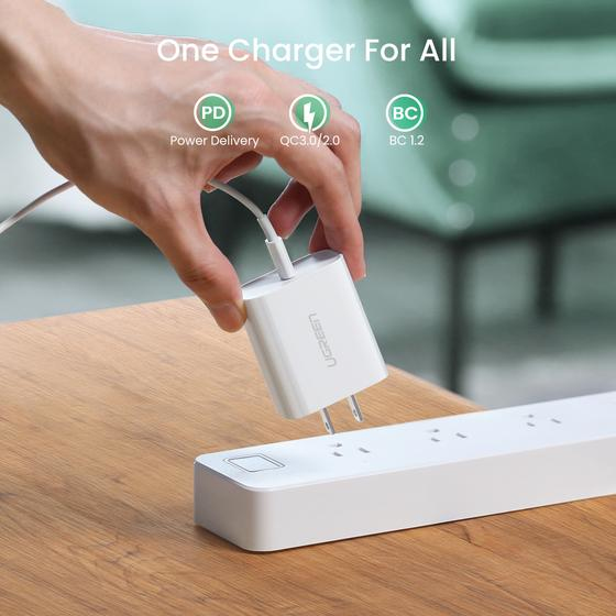 Ugreen 70149 mobile device charger Mobile phone, Other White AC Fast charging Indoor – image 6