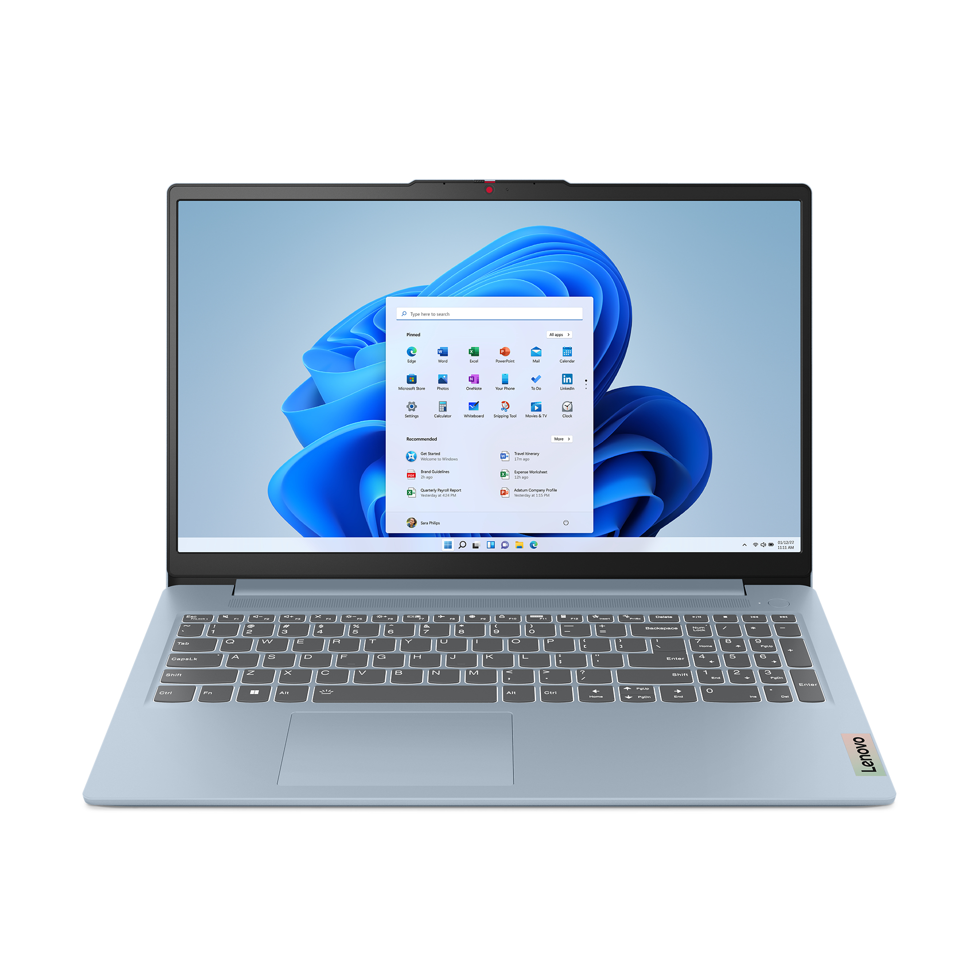 LAPTOP LENOVO IDEAPAD SLIM 3 15ABR8/RYZEN 5 5625U 2.3 GHZ/8GB/512GB SSD/15.6 FHD/COLOR AZUL ESCARCHADO/WIN 11 HOME/ 1 AÑO EN CENTRO DE SERVICIO