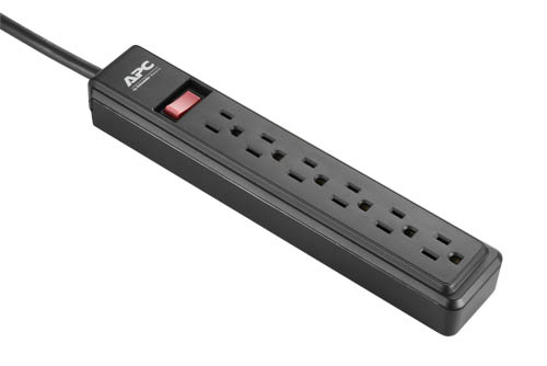 APC PZ62B power distribution unit (PDU) 6 AC outlet(s) Black