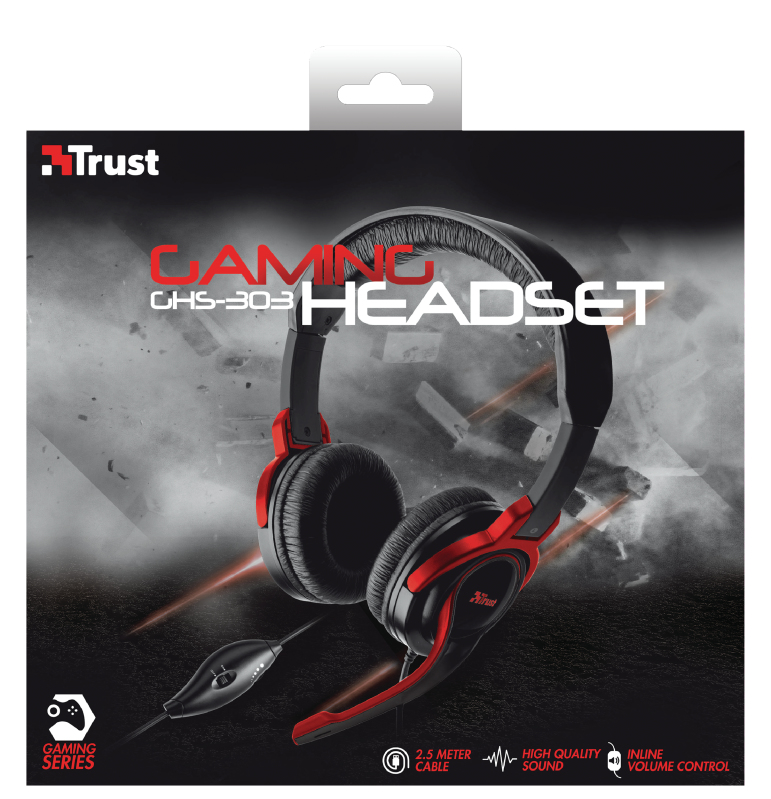 Trust GHS-303 Headset Wired Head-band Gaming Black, Red – image 2