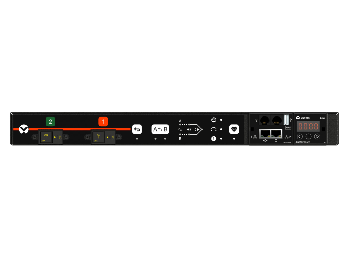 Vertiv Geist AN03E1R1-12CF18-3TL6TL6A011-D power distribution unit (PDU) 12 AC outlet(s) 0U Black
