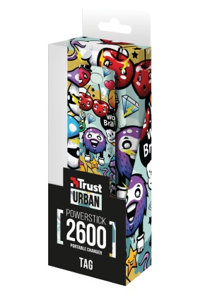 Trust Graffiti 2600 mAh Cyan, Orange, Purple, Red – image 4