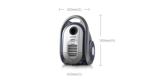 Samsung SC8355 3 L Cylinder vacuum Dry 1800 W Dust bag – image 2