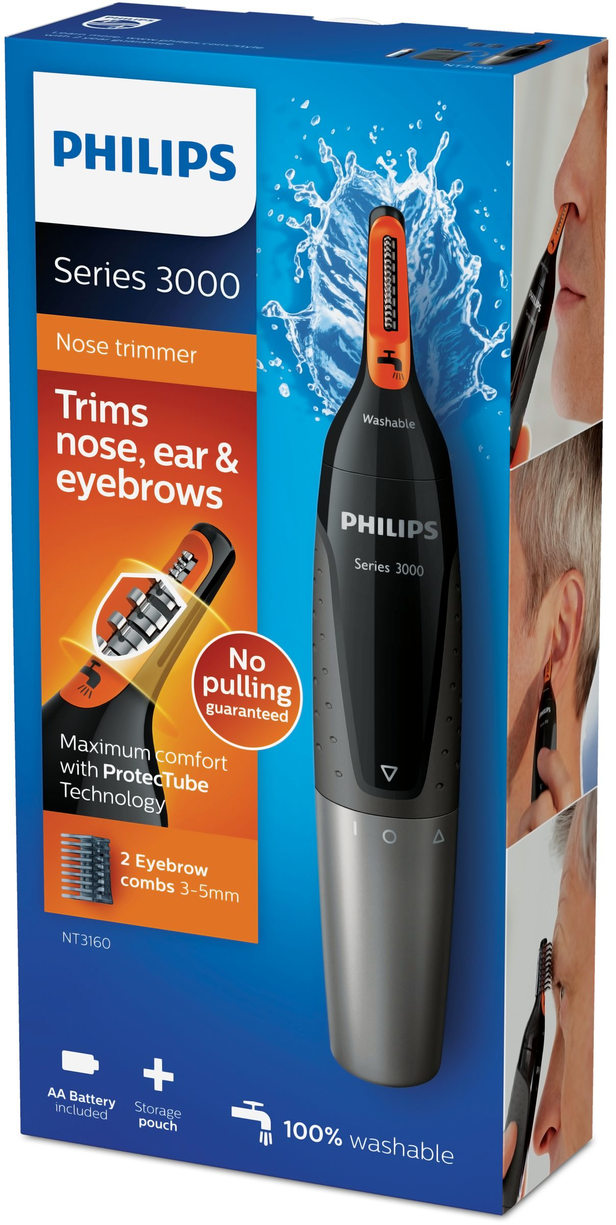 Philips NOSETRIMMER Series 3000 Comfortable nose, ear and eyebrow trimmer – image 2