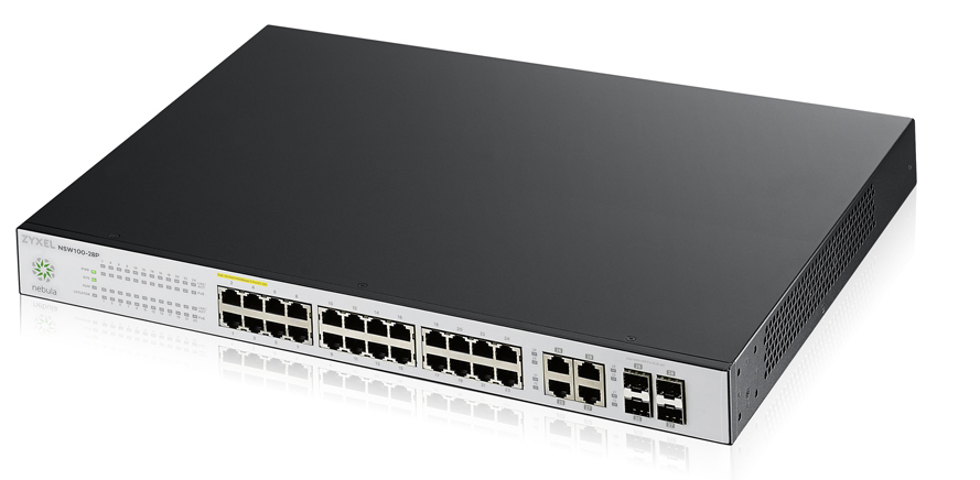 Zyxel NSW100-28P Managed L2 Gigabit Ethernet (10/100/1000) Power over Ethernet (PoE) Black, Grey – image 5