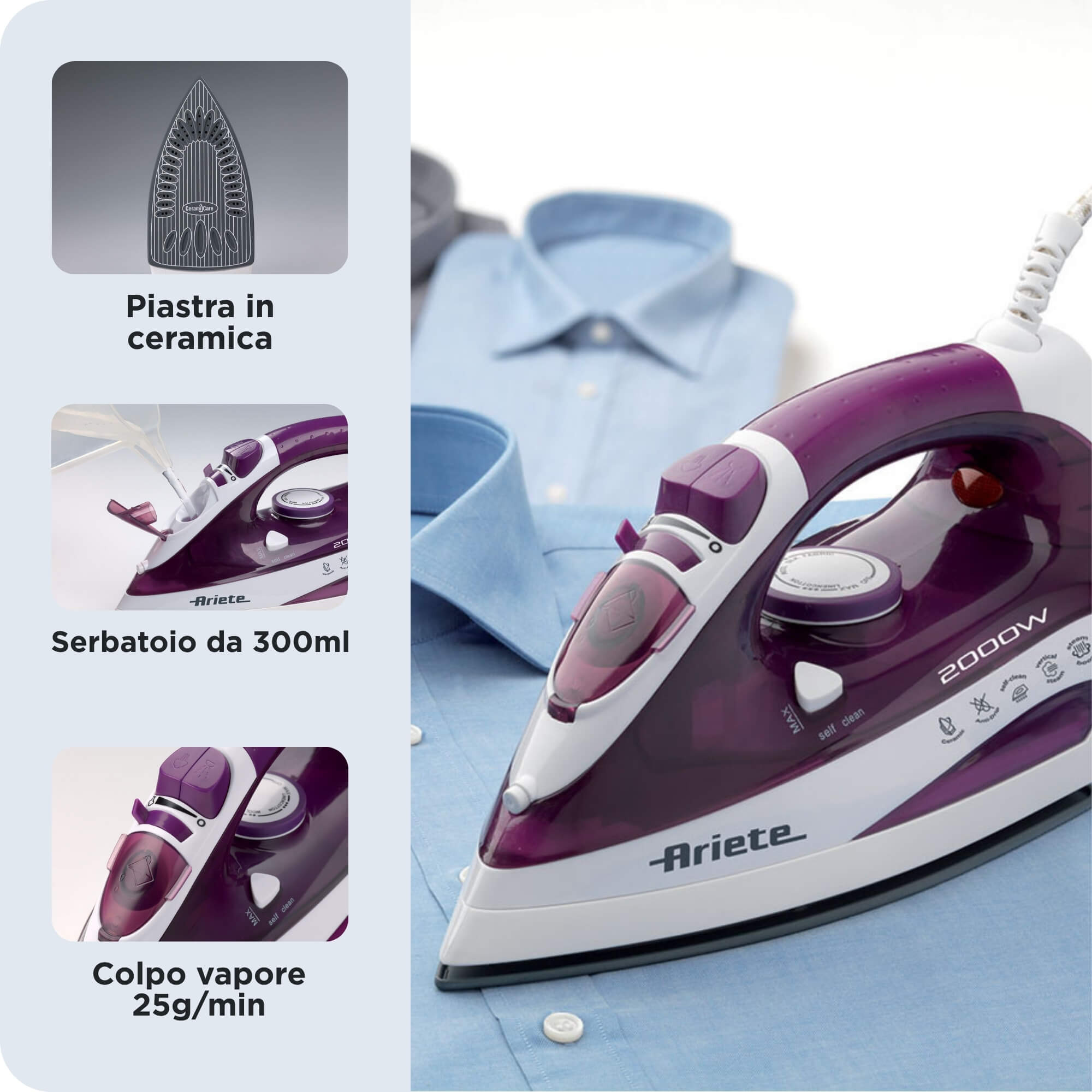 Ariete Steam Iron 2000W – image 7