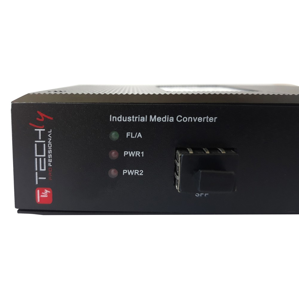 Techly I-SWHUB-IND3100P network media converter 1000 Mbit/s Multi-mode, Single-mode Black – image 5