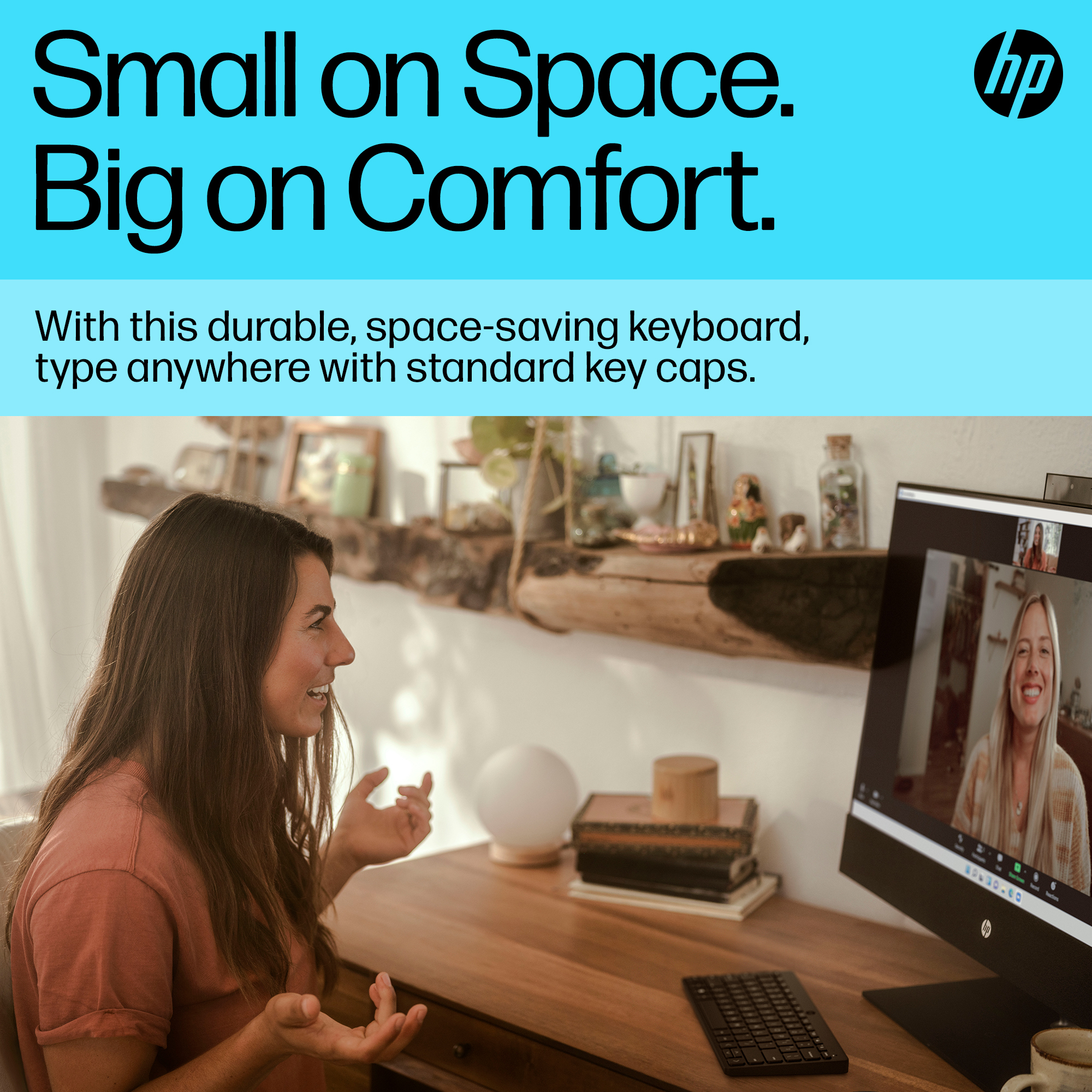HP 350 BLK Compact Multi-Device Keyboard – image 9