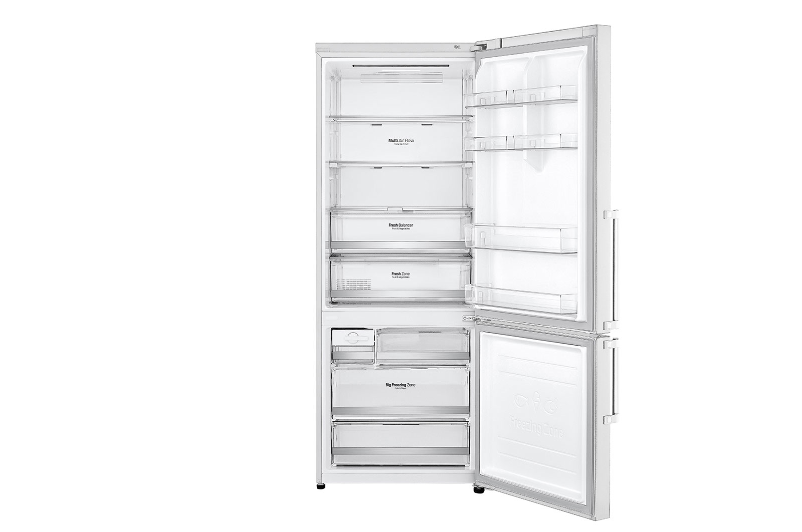 LG GBB567SWCZB fridge-freezer Freestanding – image 2