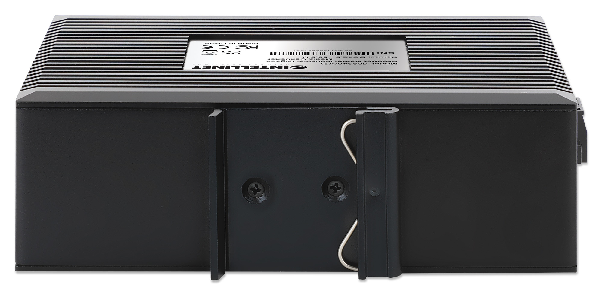 Intellinet Industrial Gigabit Media Converter 10/100/1000Base-TX to 1000Base-LX (SC) Single-mode, 20 km (12.4 mi.), IP40-rated Metal Housing, DIN-Rail Mount – image 4