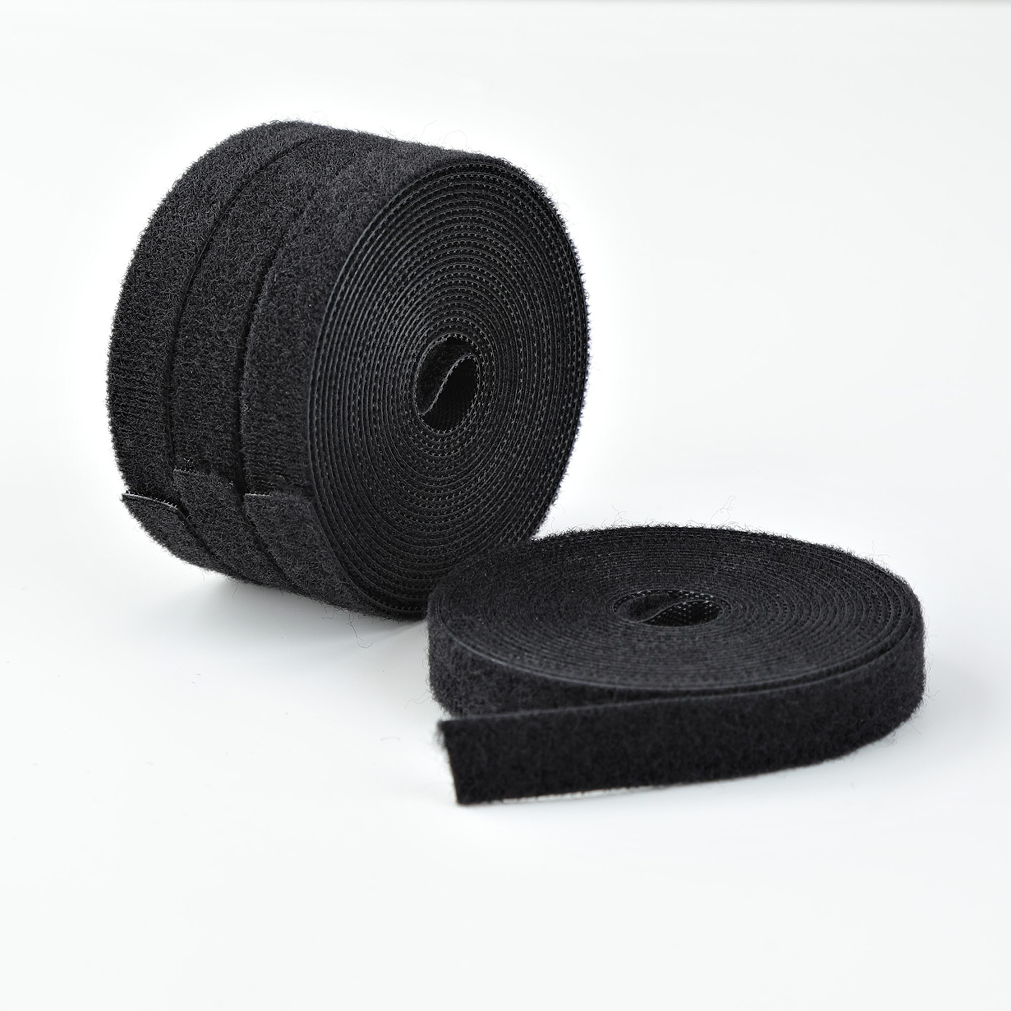 StarTech.com - Hook & loop fastener - 4.6 m - black (pack of 4)