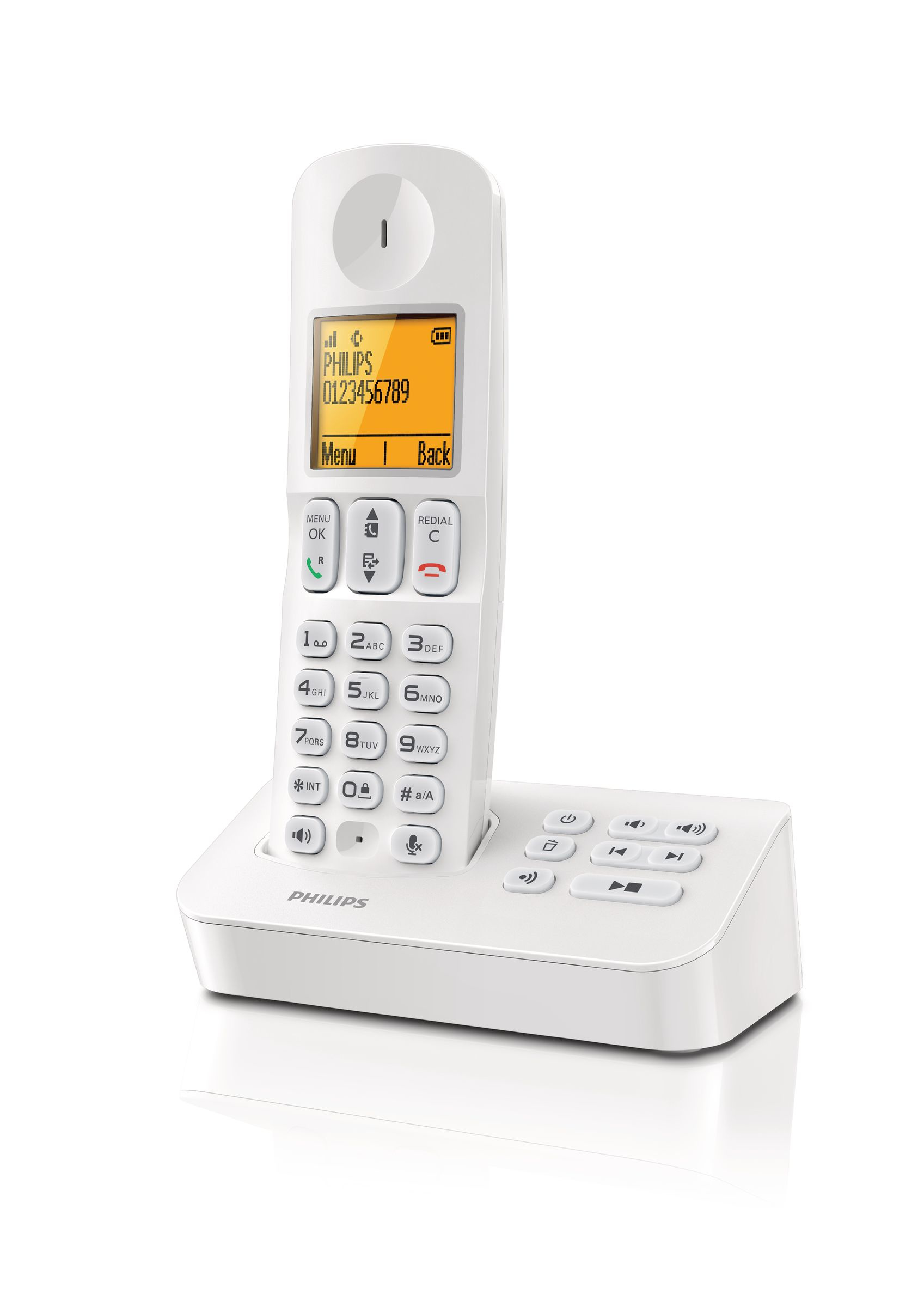 Philips Cordless phone answer machine D4051W/22