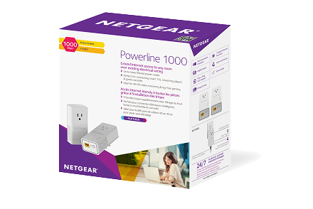 NETGEAR PLP1000-100PAS PowerLine network adapter 1000 Mbit/s Ethernet LAN White 2 pc(s) – image 2