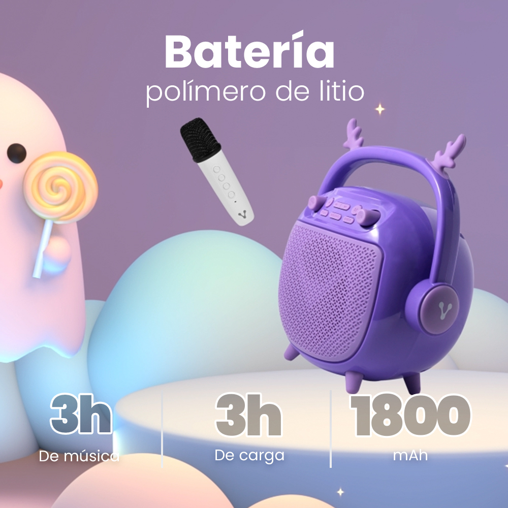Bocina Vorago BSP-205 - Bluetooth/MSD/USB/3.5 mm - Micrófono con Modos de Voz - Púrpura - BSP-205 Bocina Vorago BSP-205 - Bluetooth/MSD/USB/3.5 mm - Micrófono con Modos de Voz - Púrpura - BSP-205
