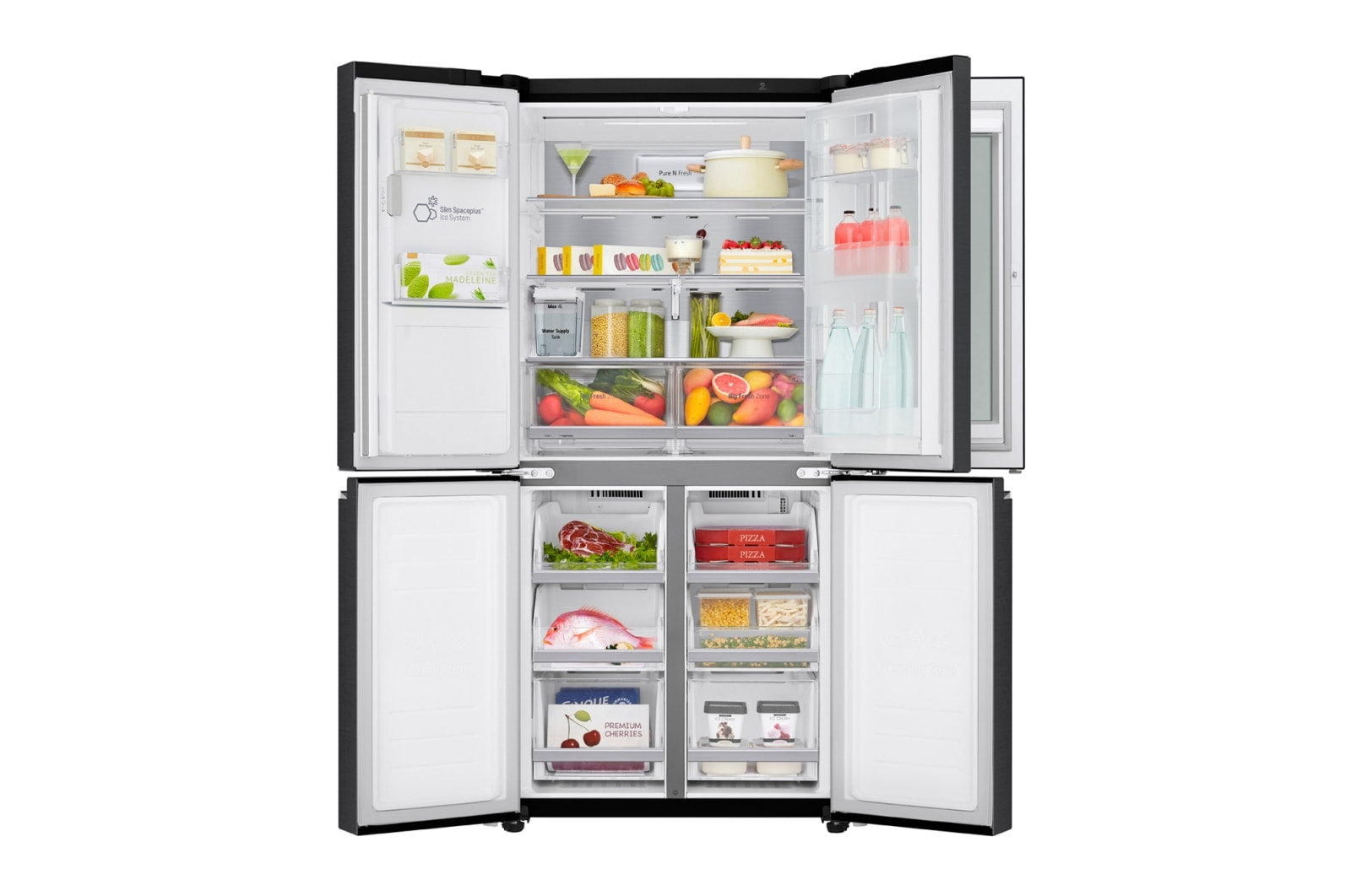 LG GMX844MCBF side-by-side refrigerator Freestanding – image 8