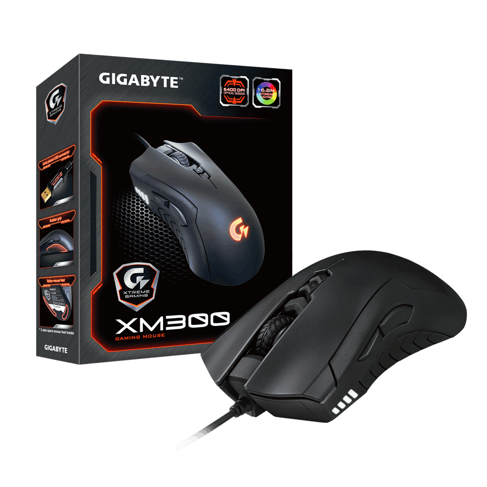 GIGABYTE XM300 mouse Gaming Right-hand USB Type-A Optical 6400 DPI – image 8