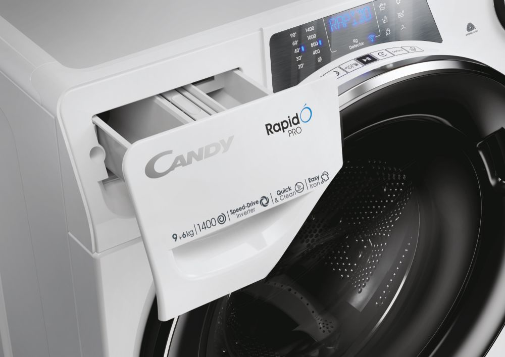 Candy RapidÓ PRO RPW4966BWMBC/1-S washer dryer Freestanding Front-load White – image 8
