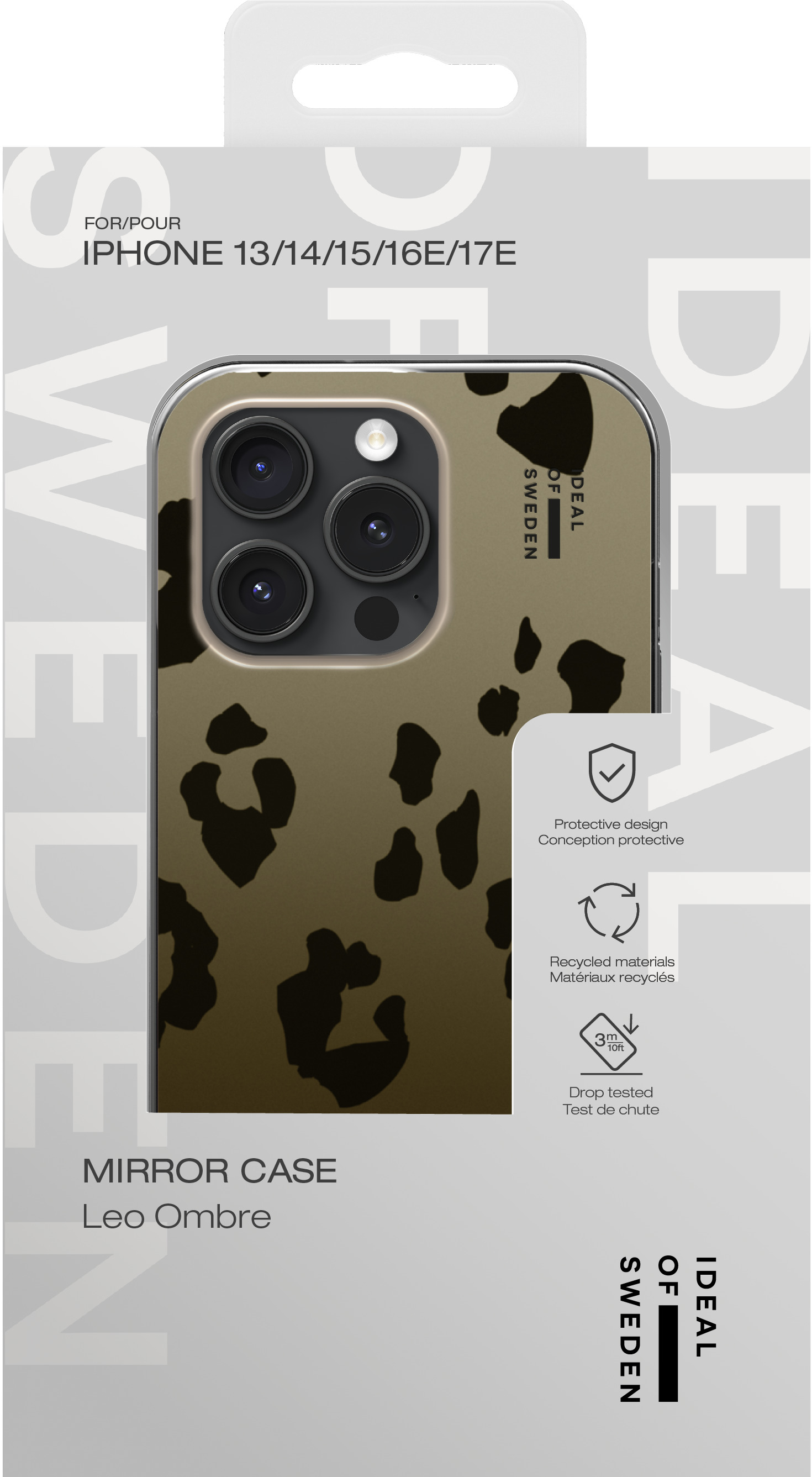 iDeal of Sweden Mirror Case iPhone 13 / 14 / 15 / 16e / 17e Leo Ombre – image 4