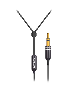 ICY BOX IB-EPH02 Headphones Wired In-ear Calls/Music Black, Yellow – image 3