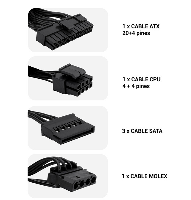 CoolBox COO-FA550TGR power supply unit – image 5