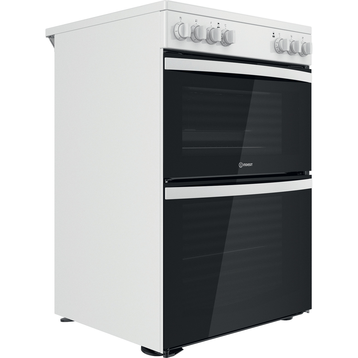 Indesit ID67V9KMW/UK cooker Freestanding cooker Electric Ceramic hob White – image 2