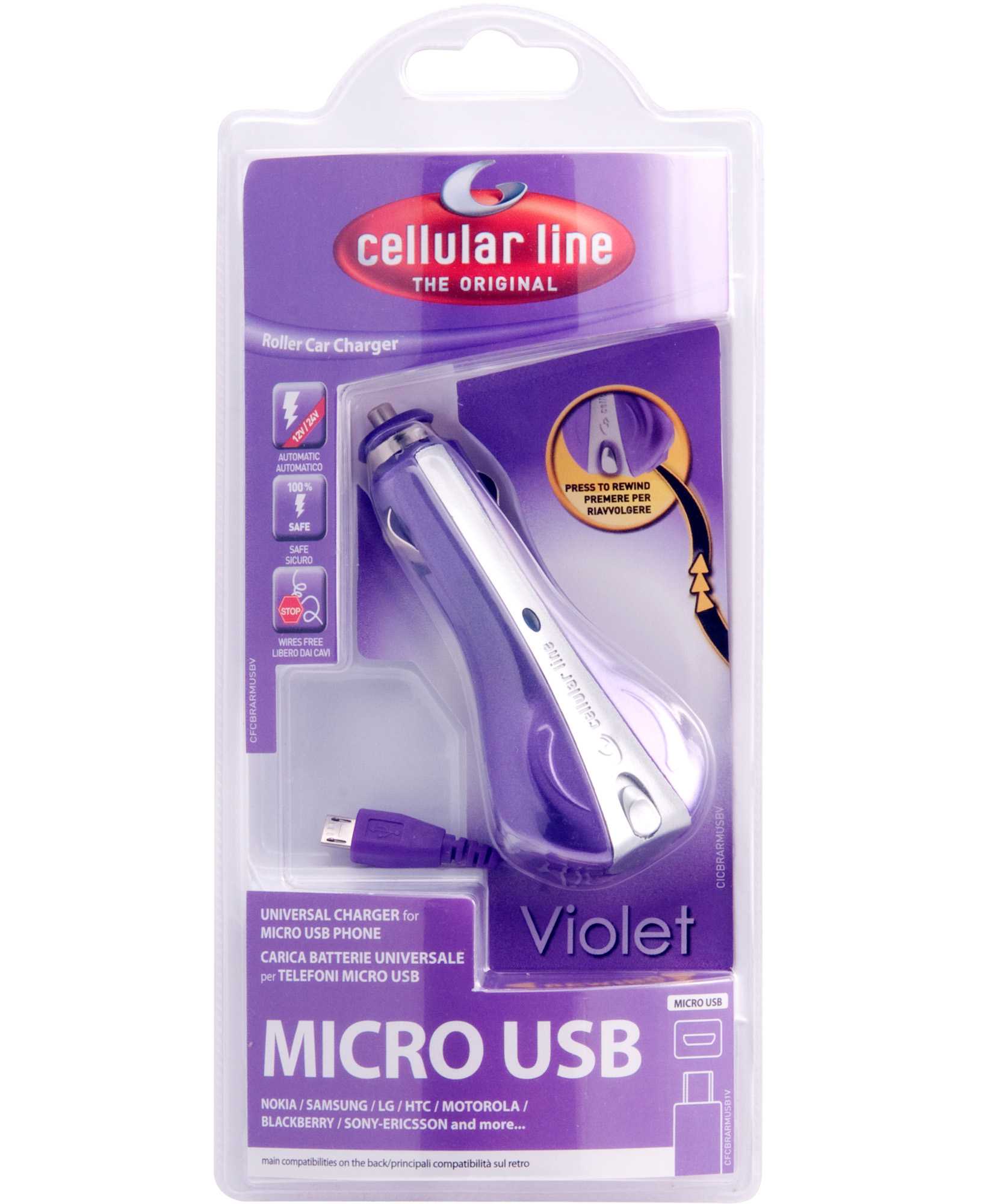Cellularline Roller Car Charger - Micro USB – image 2