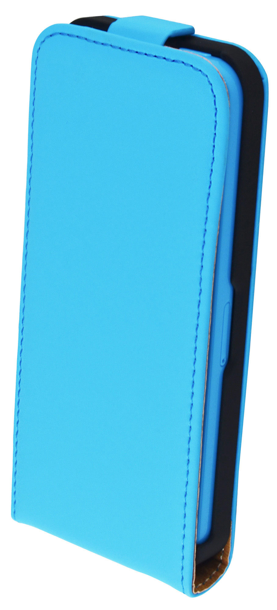 Mobiparts Premium Flip Case Apple iPhone 5C Light Blue – image 2