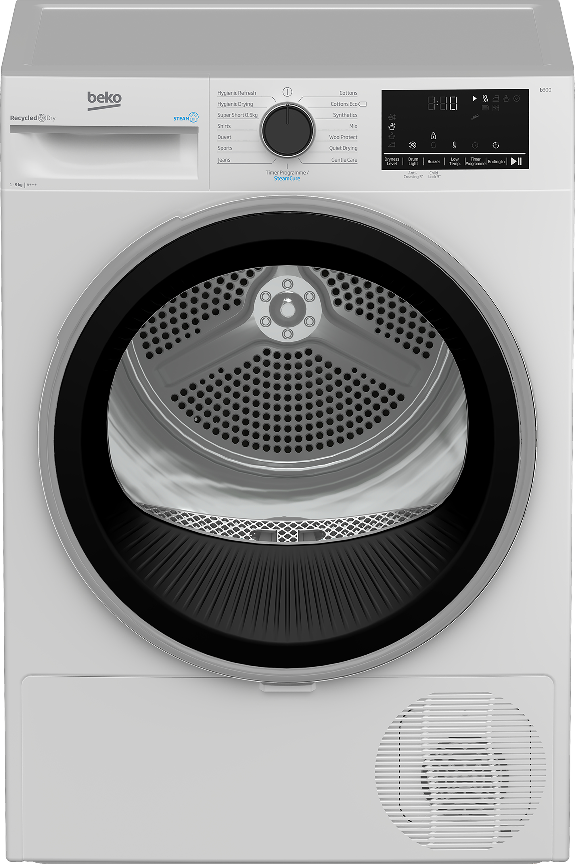 Beko B3T49241DW 9kg Heat Pump Tumble Dryer with Sensor Programmes