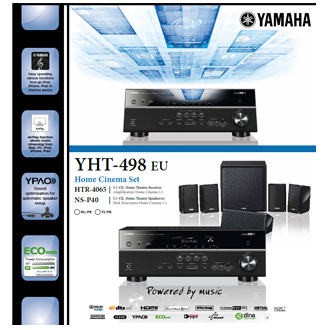 Yamaha YHT-498 home cinema system 5.1 channels – image 4