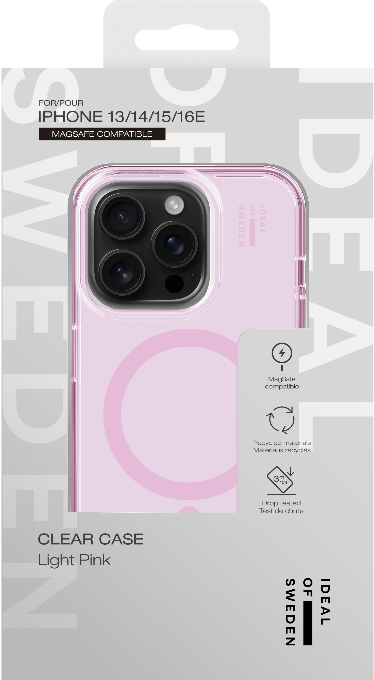 iDeal of Sweden Clear Case MagSafe iPhone 13 / 14 / 15 / 16e Light Pink – image 2