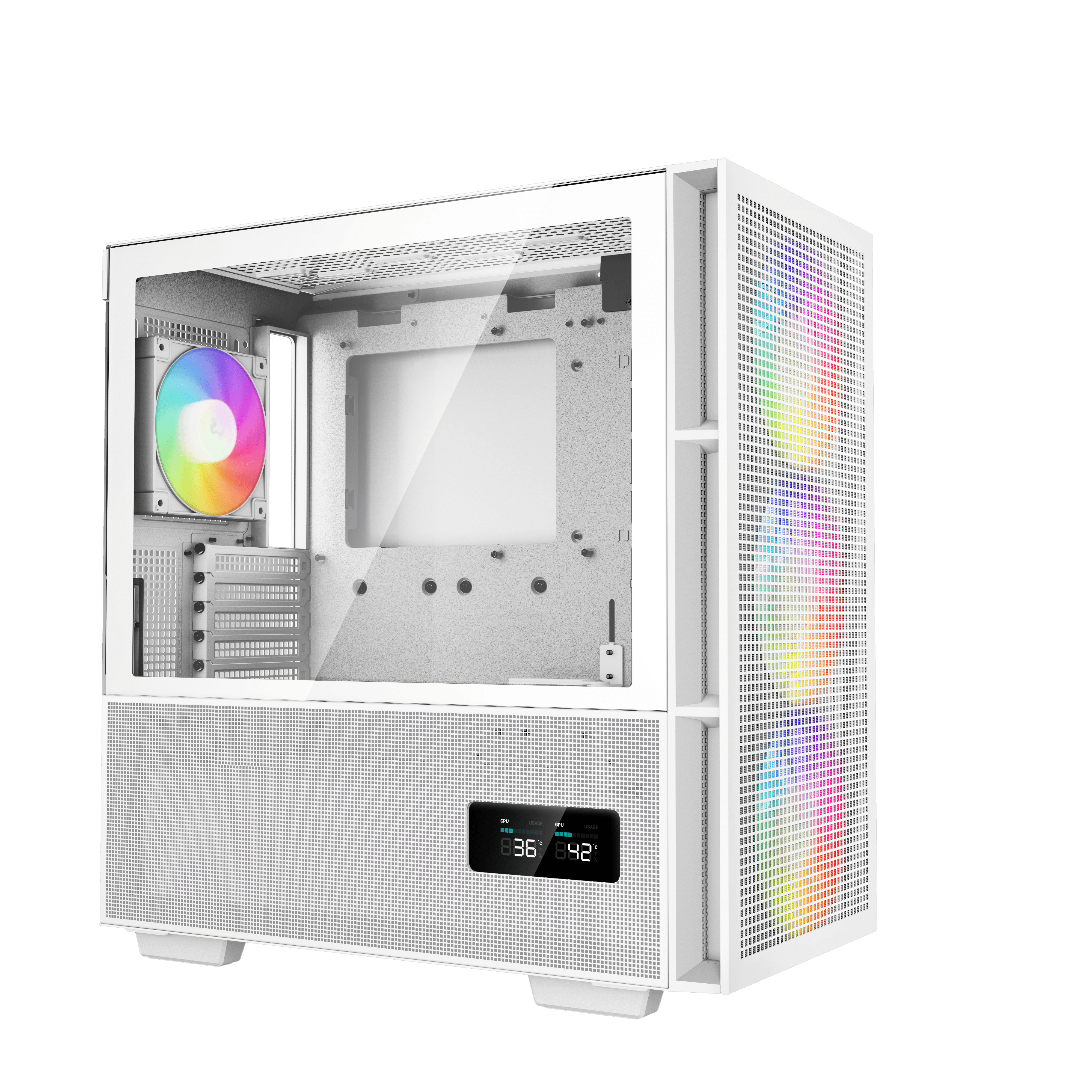 Gabinete Gamer Deepcool CH560 Digital - Media Torre - Mini-ITX/Micro-ATX/ATX/E-ATX - 4 Ventiladores - Panel Lateral - Blanco - R-CH560-WHAPE4D-G-1 Gabinete Gamer Deepcool CH560 Digital - Media Torre - Mini-ITX/Micro-ATX/ATX/E-ATX - 4 Ventiladores - Panel Lateral - Blanco - R-CH560-WHAPE4D-G-1