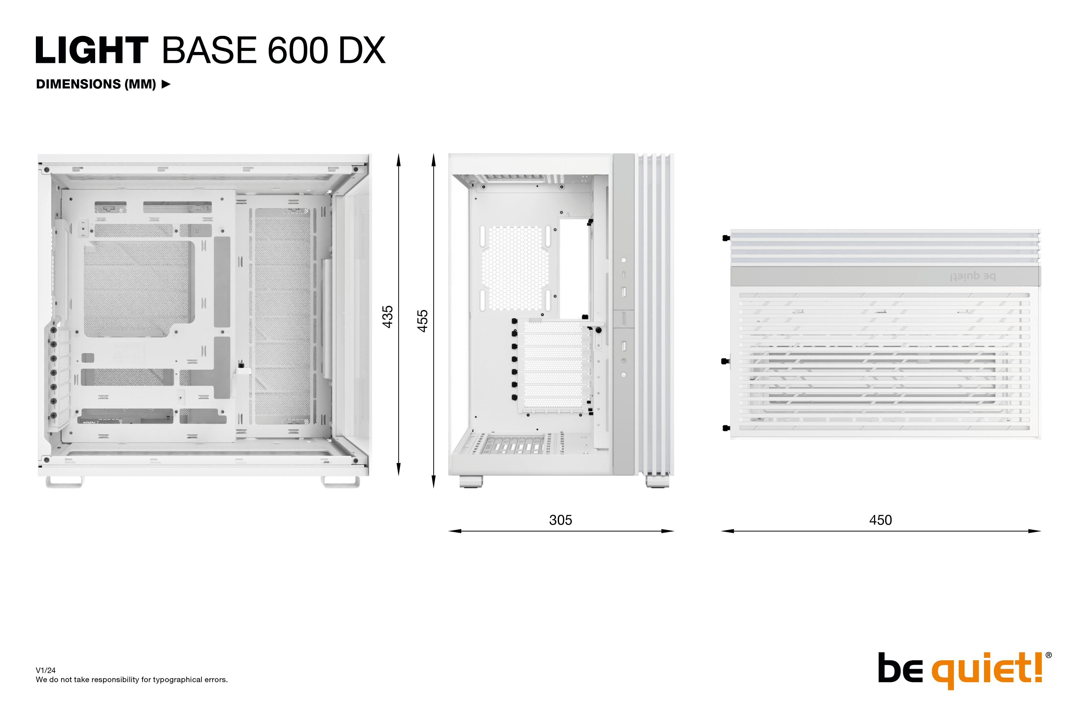 be quiet! LIGHT BASE 600 DX White Midi Tower image 10