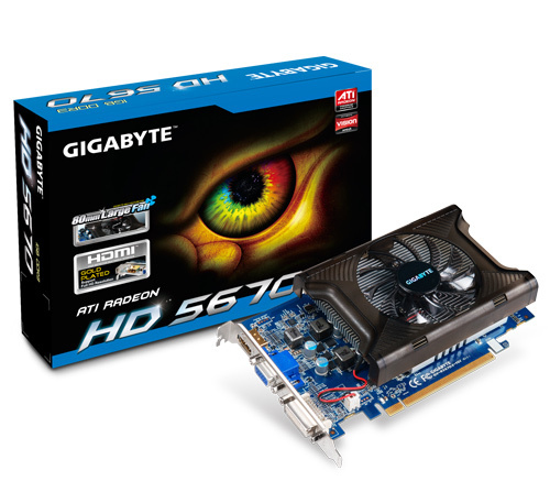 GIGABYTE GV-R567D3-1GI graphics card AMD Radeon HD5670 – image 2