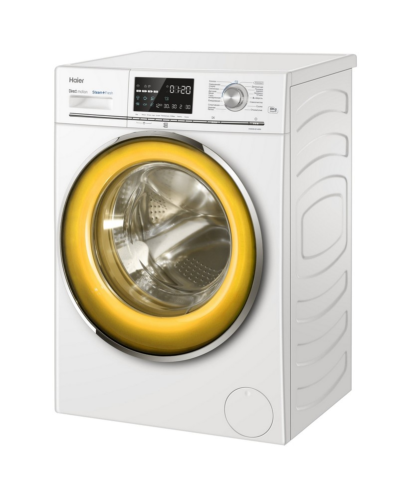 Haier 686 HWD80-B14686 washer dryer Freestanding Front-load White – image 2