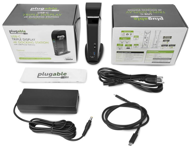 Plugable Technologies UD-ULTC4K laptop dock/port replicator Docking USB 3.2 Gen 1 (3.1 Gen 1) Type-C Black – image 5