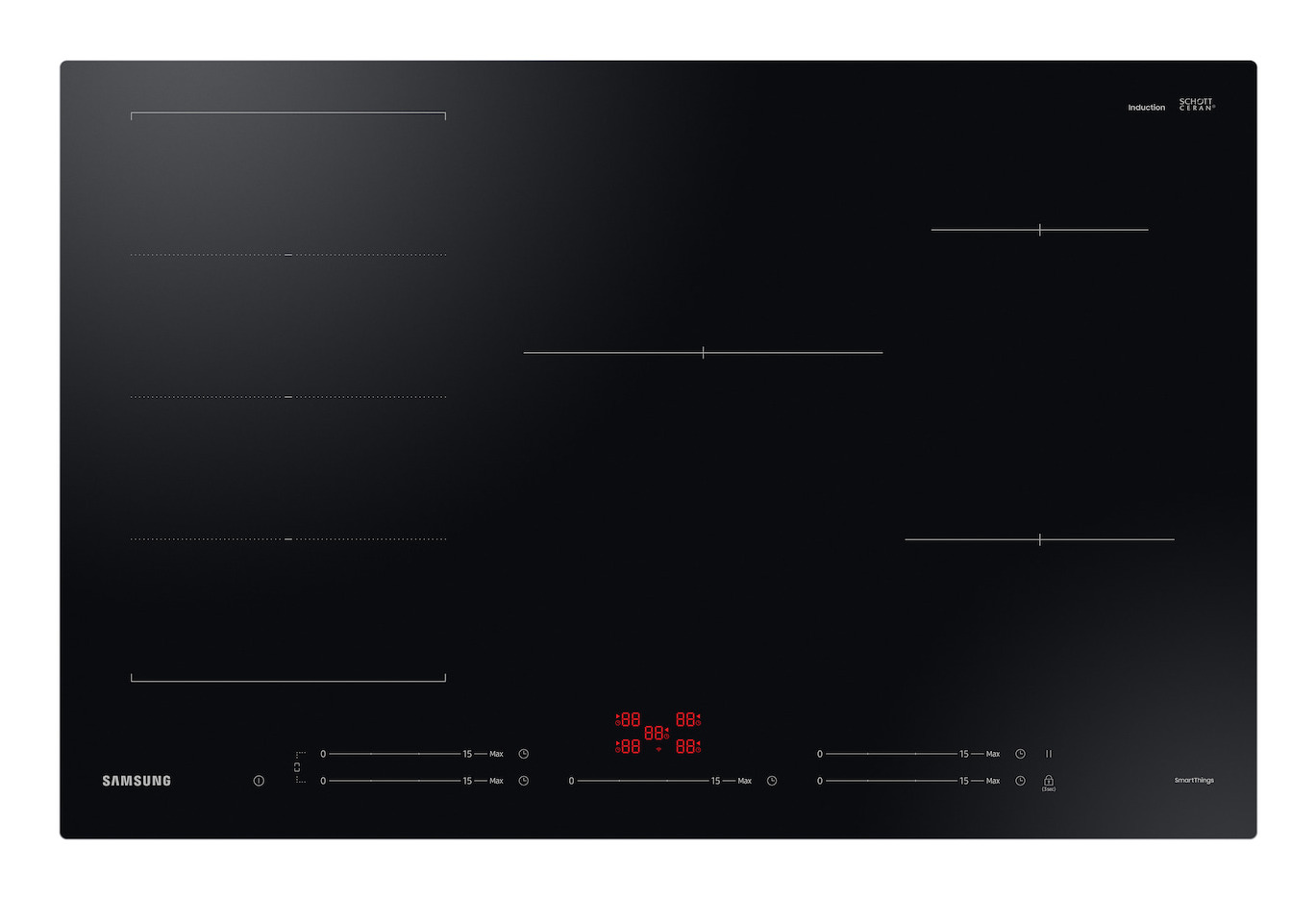 NZ85C6057FK/U2 hob Black Built-in