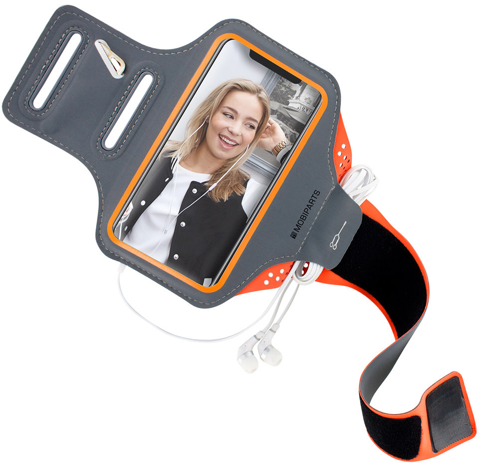 Mobiparts Comfort Fit Sport Armband Samsung Galaxy J6 (2018) Neon Orange – image 2