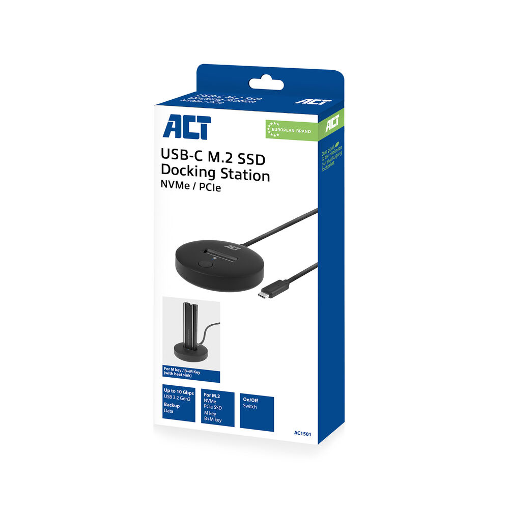 ACT M.2 NVMe/PCIe SSD docking station, USB-C 3.2 Gen2 – image 9