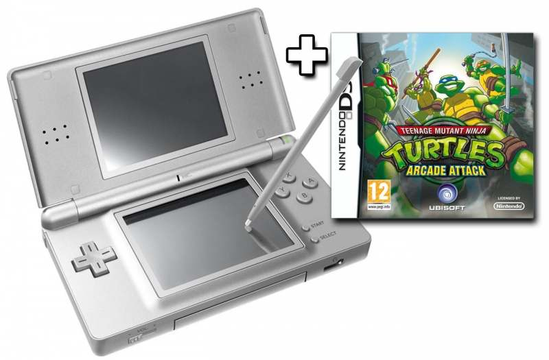 Nintendo DS Lite + TMNT: Arcade Attack