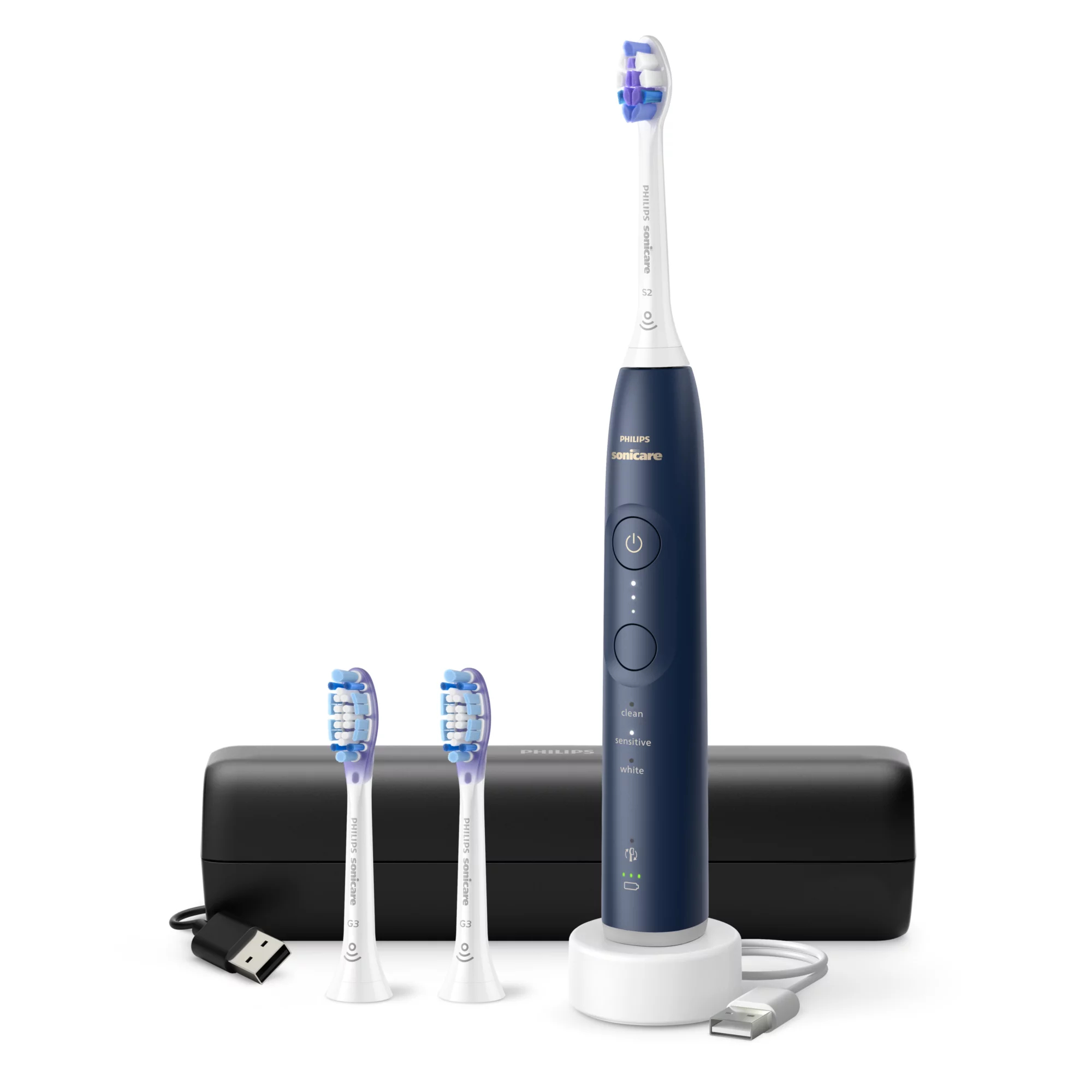 Philips HX7413/05 electric toothbrush Adult Sonic toothbrush White