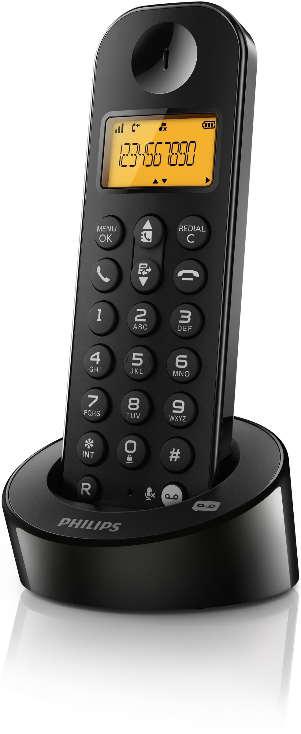 Philips D1251B/FR telephone DECT telephone Caller ID Black