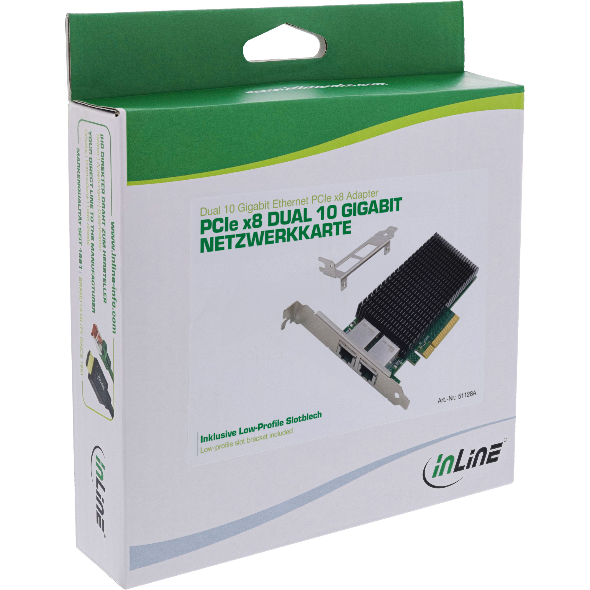 InLine Dual 10-Gigabit network card, 2x RJ45 – image 5