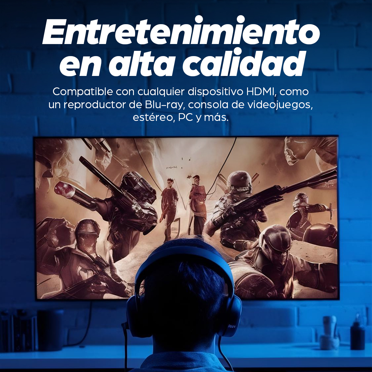 Cable de Video 5m HDMI a HDMI Manhattan 306133, Hasta 4K 30Hz, Soporta 3D