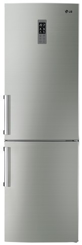 LG GB5237TIFW fridge-freezer Freestanding Stainless steel – image 1