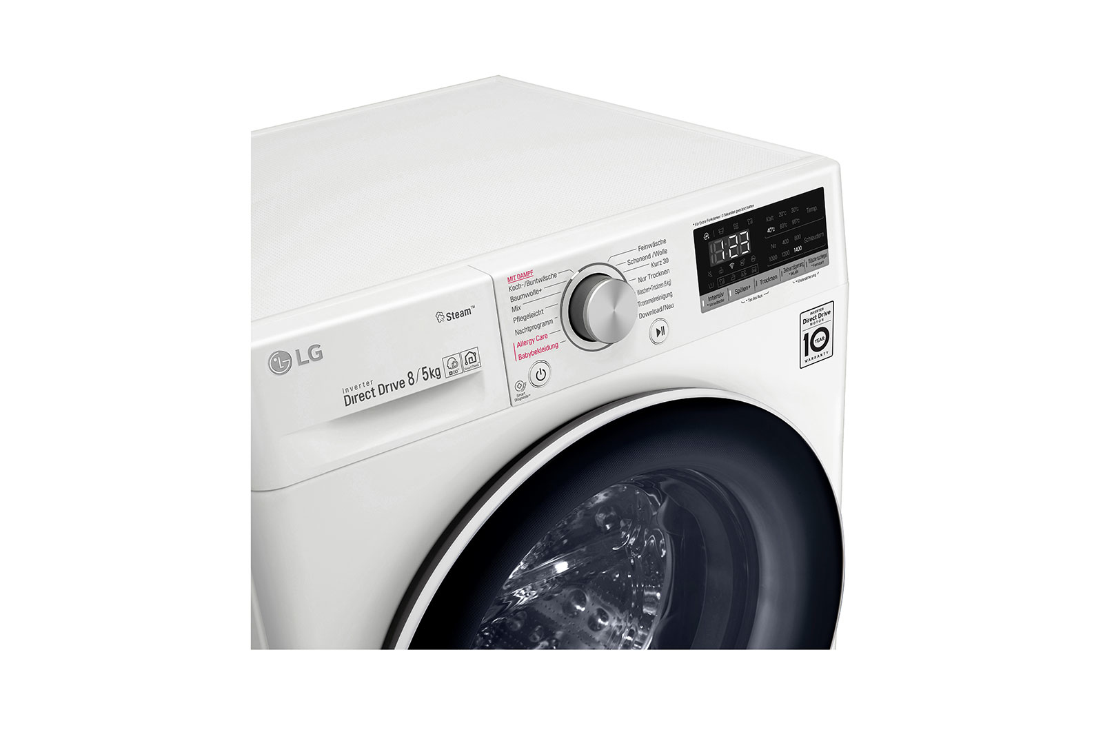 LG V4WD850 washer dryer Freestanding Front-load White – image 3