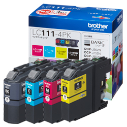 Brother LC111-4PK ink cartridge Original Standard Yield Black, Cyan, Magenta, Yellow