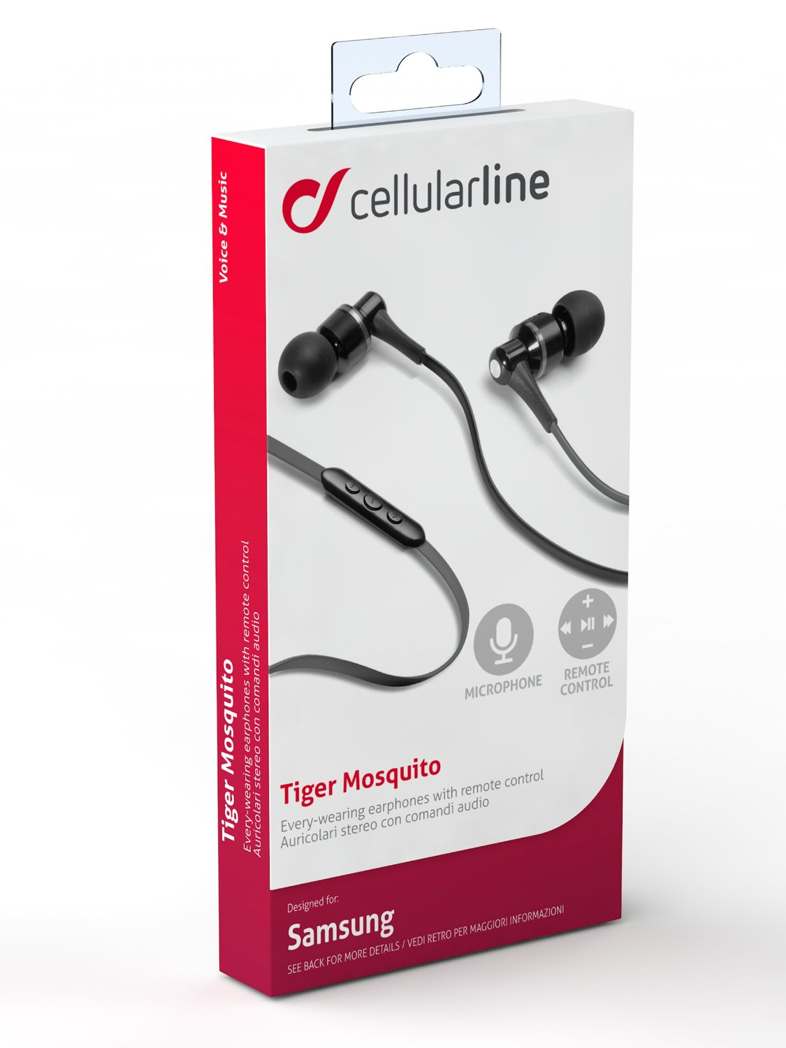Cellularline APTIGMOSQUIGALAXY1 headphones/headset Wired In-ear Black – image 3