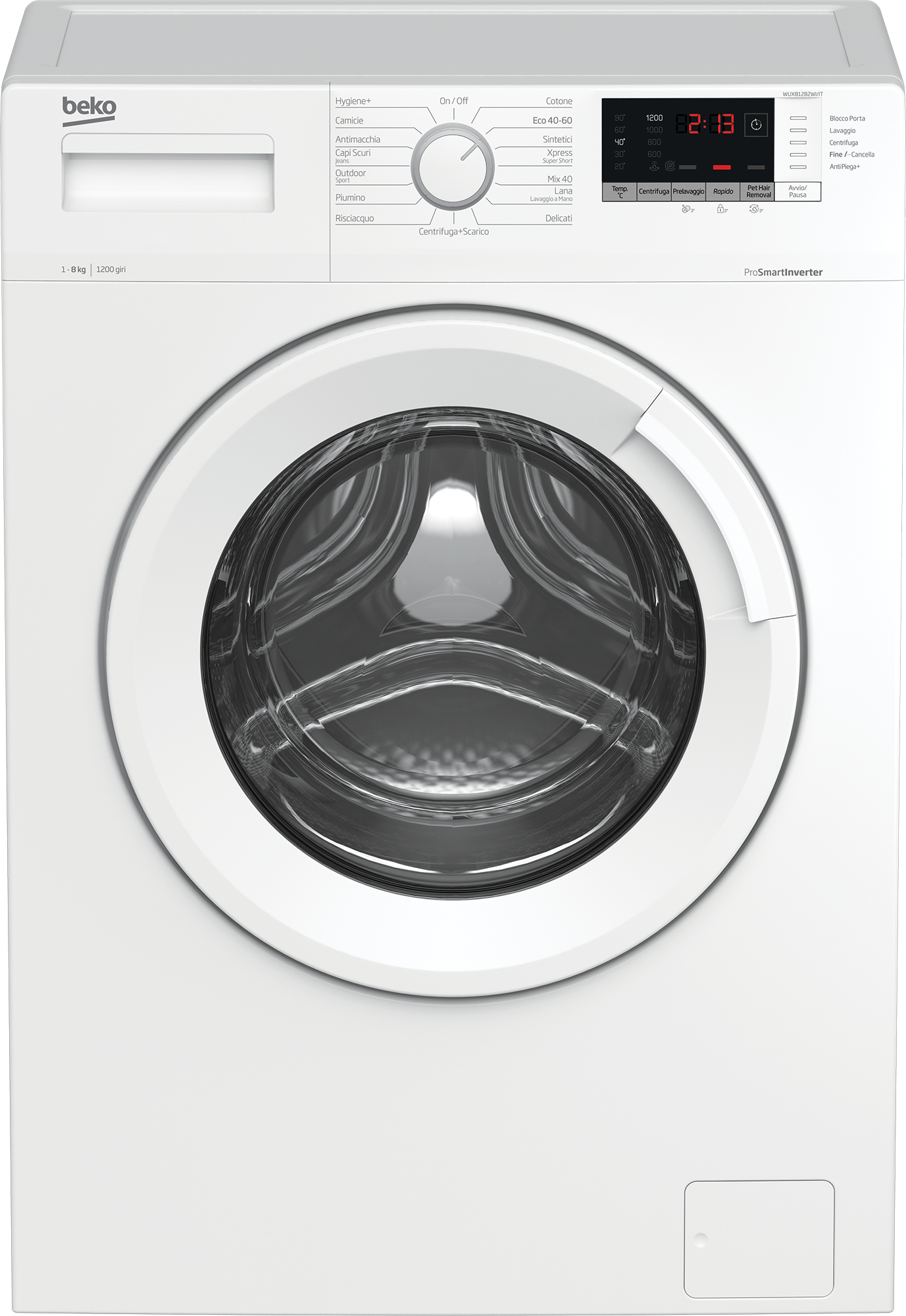 Beko WUX81282WI/IT — vue 1 sur 6