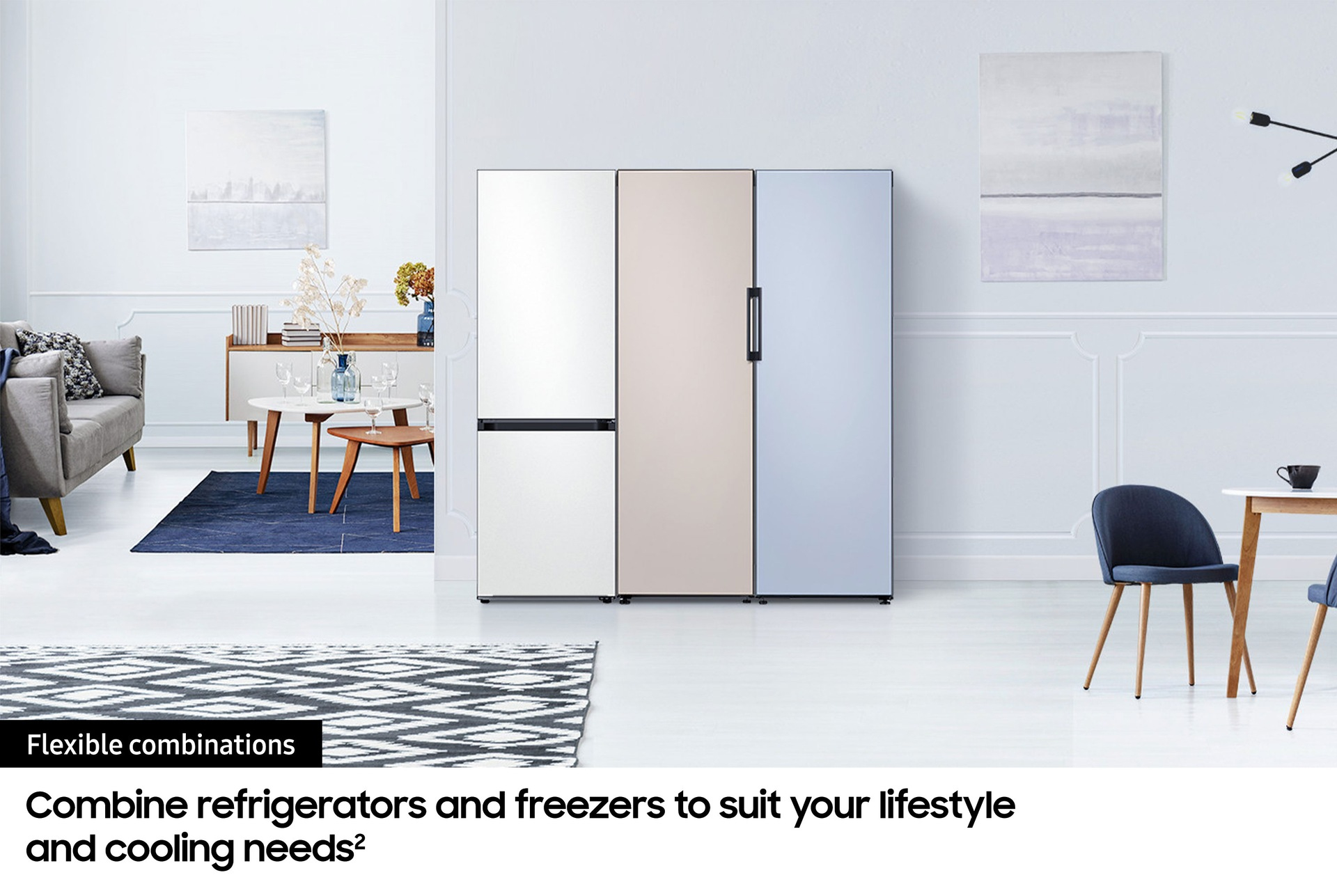Samsung Bespoke F-BSNFGPCWB Classic Fridge Freezer with SpaceMax™ Technology - Glam Peach – image 7